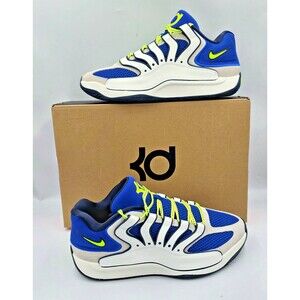 Nike KD 18 Hyper Royal Neon Yellow Sail HV1992 400 Mens Size 10 NIB Kevin Durant